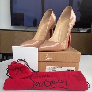 Louboutin Pigalle 120 in nude